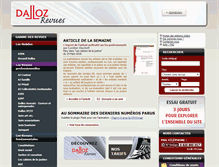 Tablet Screenshot of dalloz-revues.fr